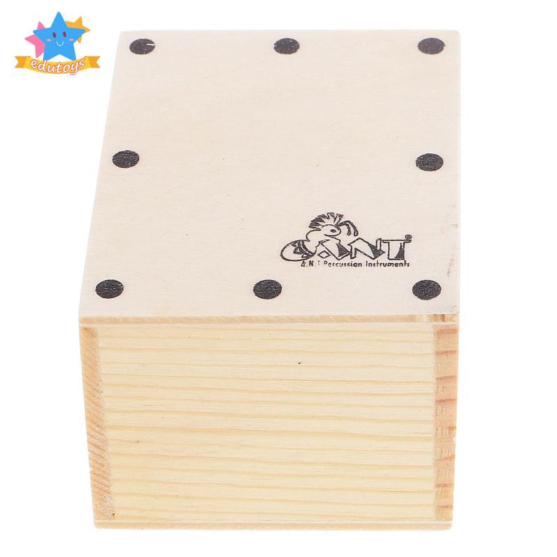 [Edstars] Wood Small Hand Shaker Mini Cajon Band อะไหล่รองรับ 6.5 x 5.2 x 4.3 ซม.