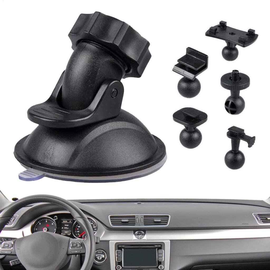 Dash Cam Holder ดูดที่ถอดออกได้หมุนได้รถ Dash Cam เปลี่ยนสําหรับรถบรรทุกรถยนต์ RV SUV GPS nuaedatph