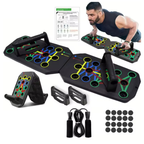 มัลติฟังก์ชั่น Push Up Board ครอบคลุม Push Up Rack ฟิตเนส Body Building เครื่องมือออกกําลังกายอุปกรณ