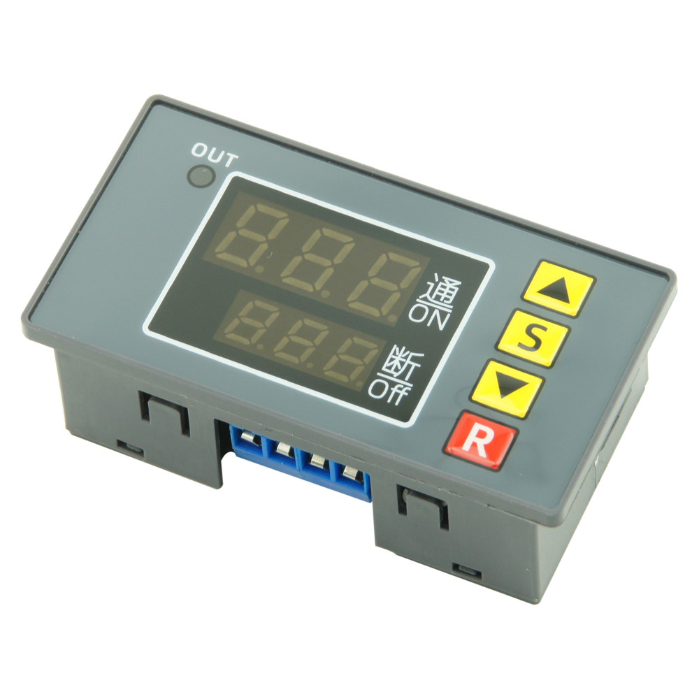 Allinit T3231 ตัวควบคุมการควบคุมเวลาที่ตั้งโปรแกรมได้ Digital Delay 1-way รีเลย์สวิตช์ Active Output