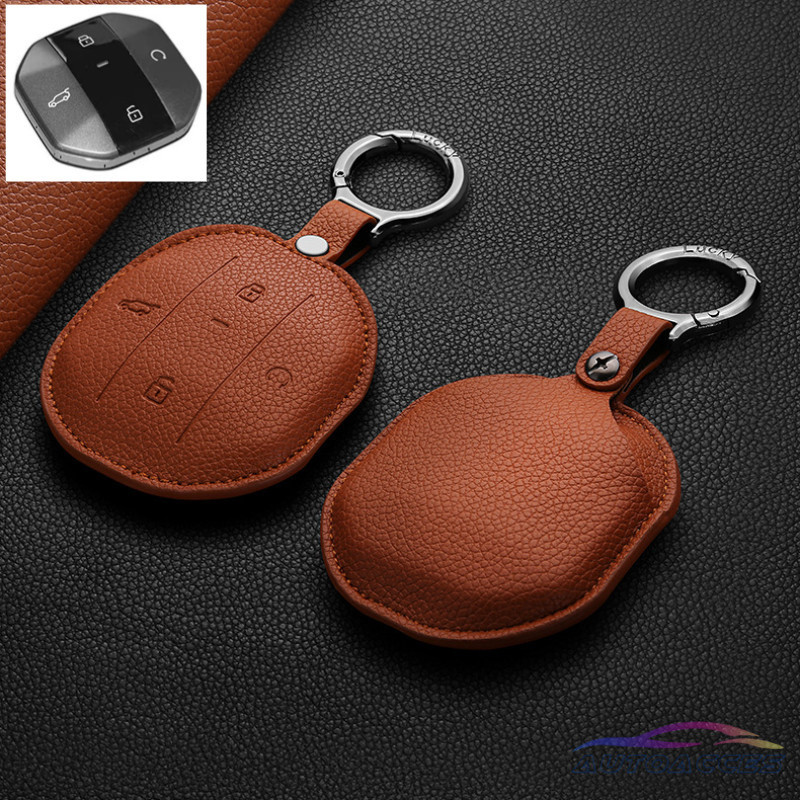 ฝาครอบกุญแจรถสําหรับ Chery Jetour T2 Traveler Jetour Freedom Shanhai T1 T2 Traveller 2024 2025 + ผู้ถือกุญแจหนัง Remote Key Fob ฝาครอบกระเป๋า