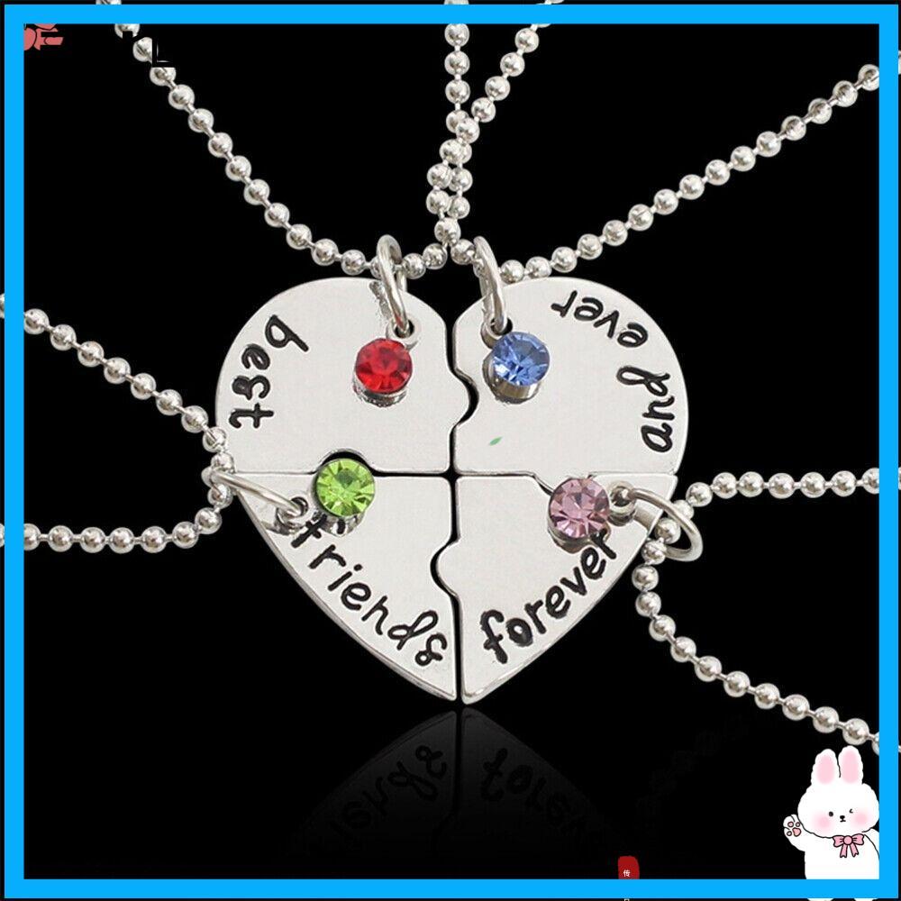 AURORY 4 Bff Friend Love Necklace Best Friend Froever Necklace