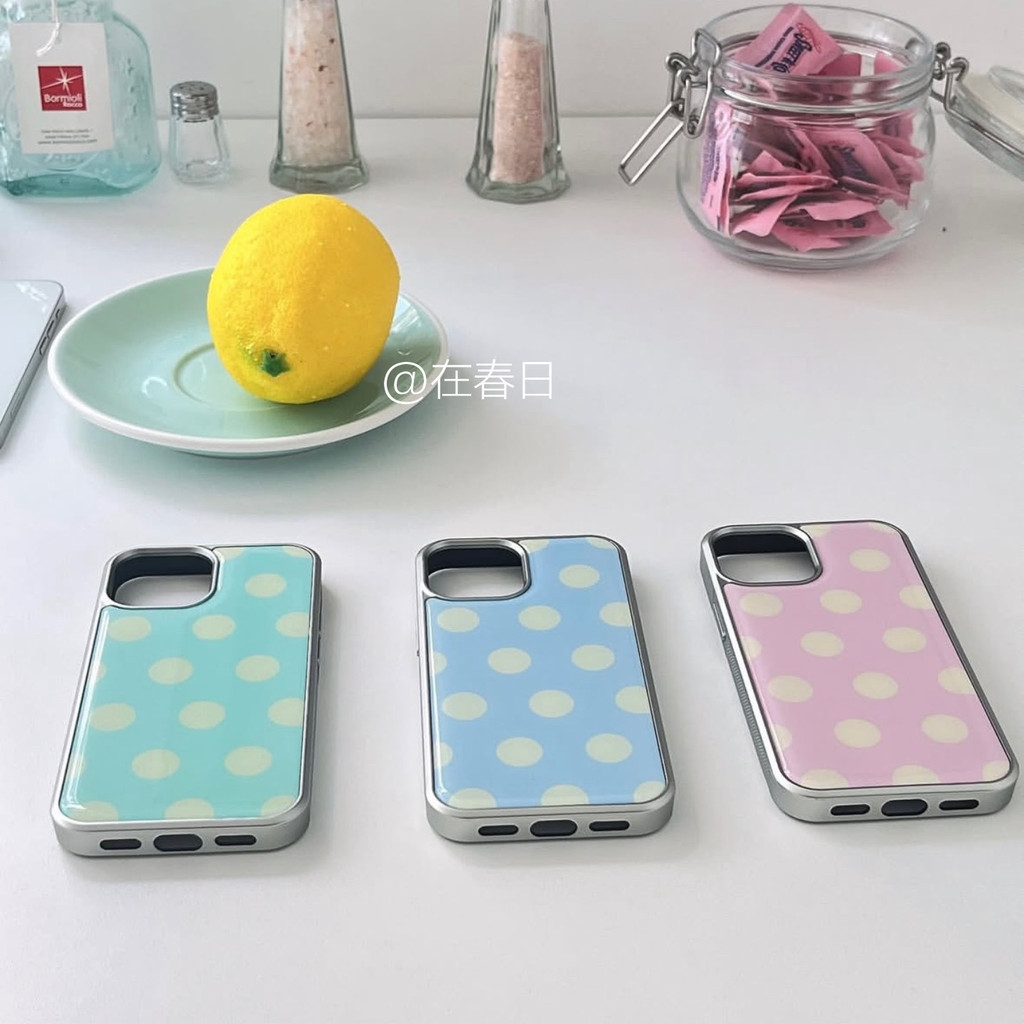 Polka Dot เคสโทรศัพท์ Drop-Resistant สําหรับ iPhone 16 Promax 15 Promax 11 12 13 14plus 15plus 16e 16plus 15pro