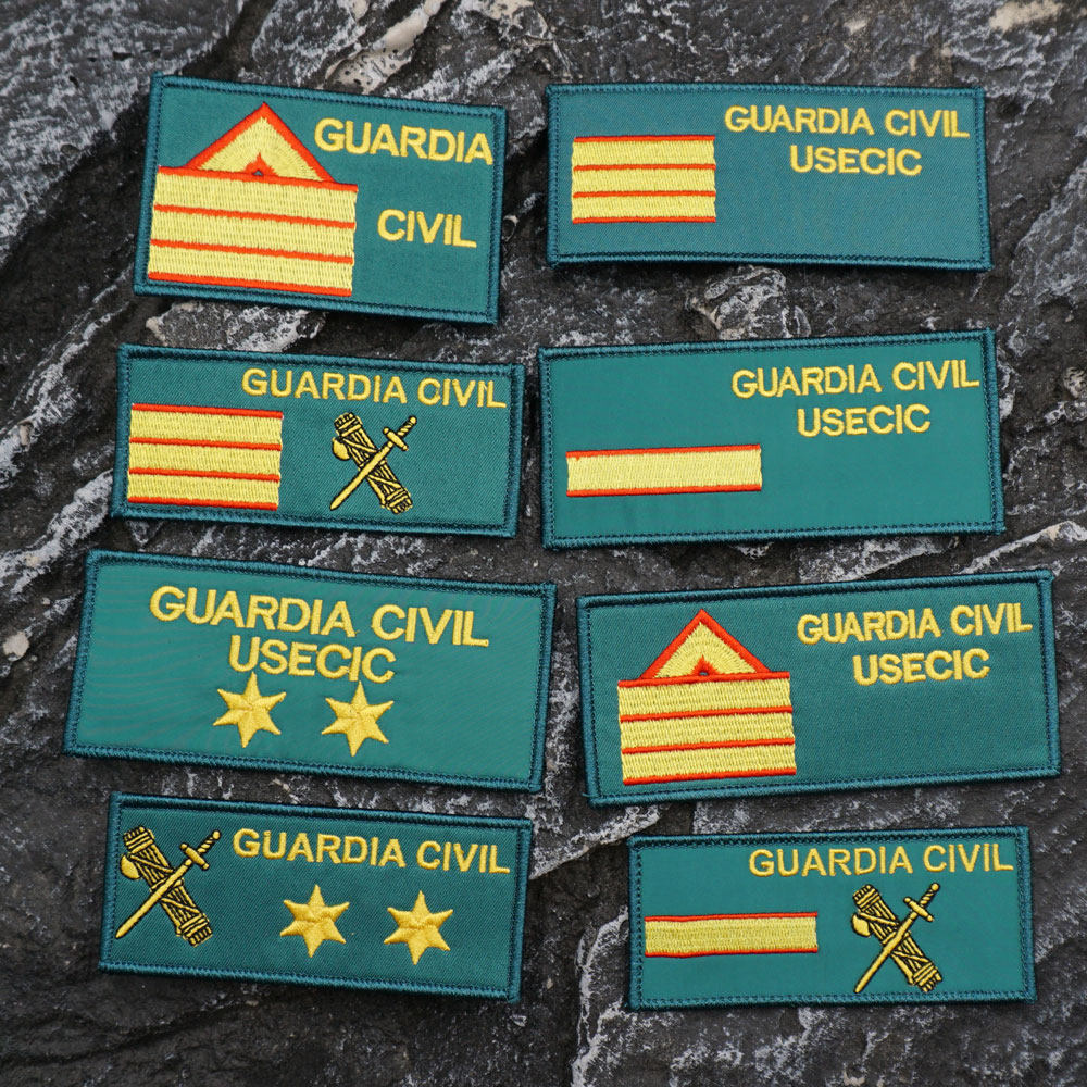 [แพทช์ Velcro ที่กําหนดเอง]AE.Spanish ทหาร Rank ยุทธวิธีปัก Morale Badge 3D Velcro Patch /Badges/arm