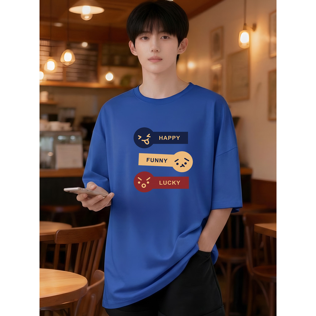 2Y789 [AIYOU] Tshirt Men Lelaki Baju T เสื้อ Seluar เสื้อผ้า Men Lelaki Crop Top Plus ขนาดเกาหลี