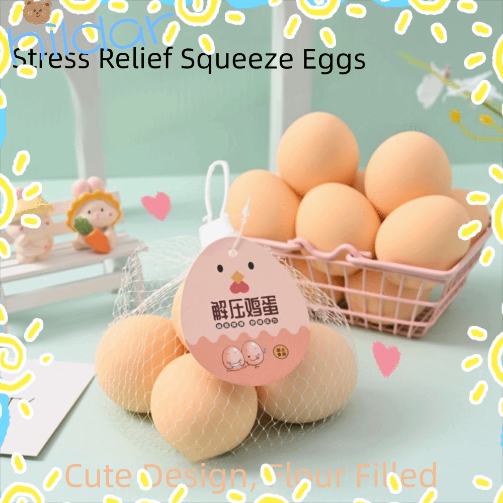 HLAR 1/3/5 ชิ้น Squishy ไข่จําลอง,ยืดหยุ่นความวิตกกังวลผ่อนคลายไข่บีบของเล่น,ตลกช้า Rebound Anti Stress Squeeze Ball ของขวัญวันเกิด