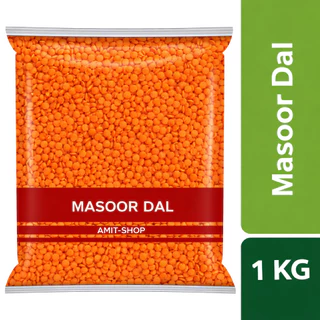 เลนทิลแดง มาซูซีก มาซูดาล 1 กก MASOOR DAL (RED LENTILS) 1kg. NV