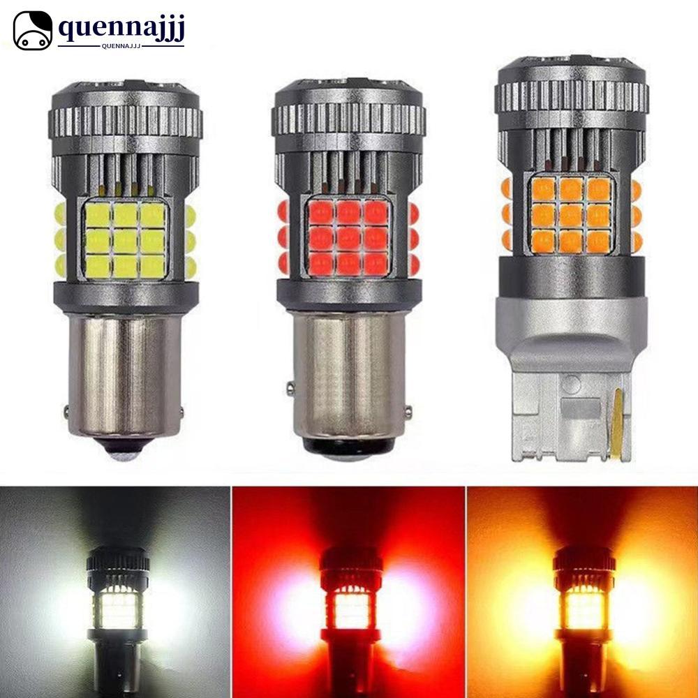 QHENNA 1156/1157/T20 รถ LED ไฟหน้าหลอดไฟสัญญาณไฟเบรคไฟเลี้ยวโคมไฟวิ่ง Bright 3030 36smd PY21W Anti F