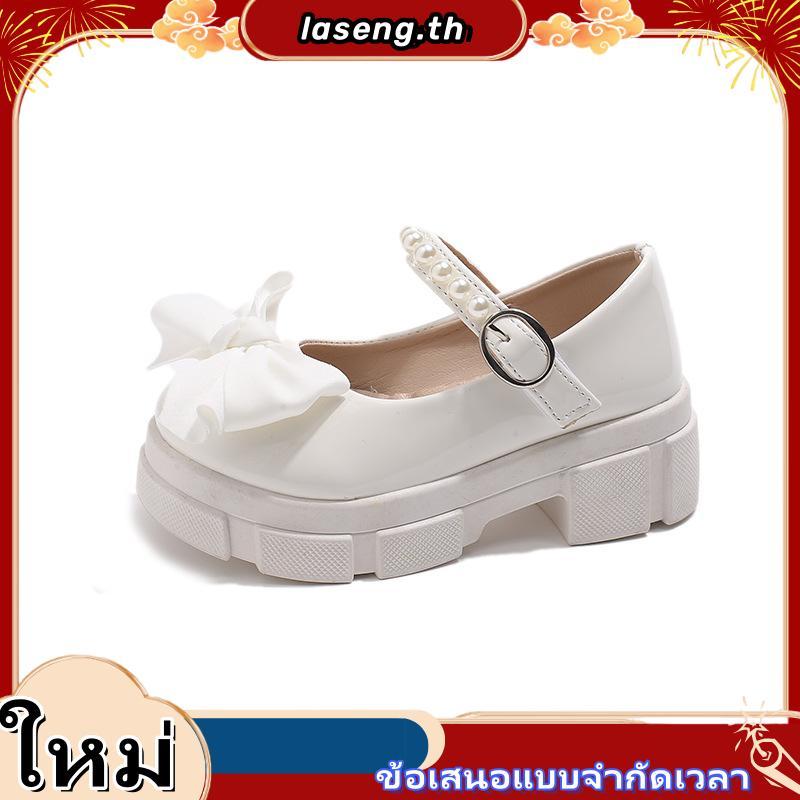 V998 รองเท้าคัดชู เด็กผู้หญิง โบว์ หนัง PU แบบเงา สำหรับน้อง 3-8 ขวบ New พร้อมส่งในไทย C68 💕✨