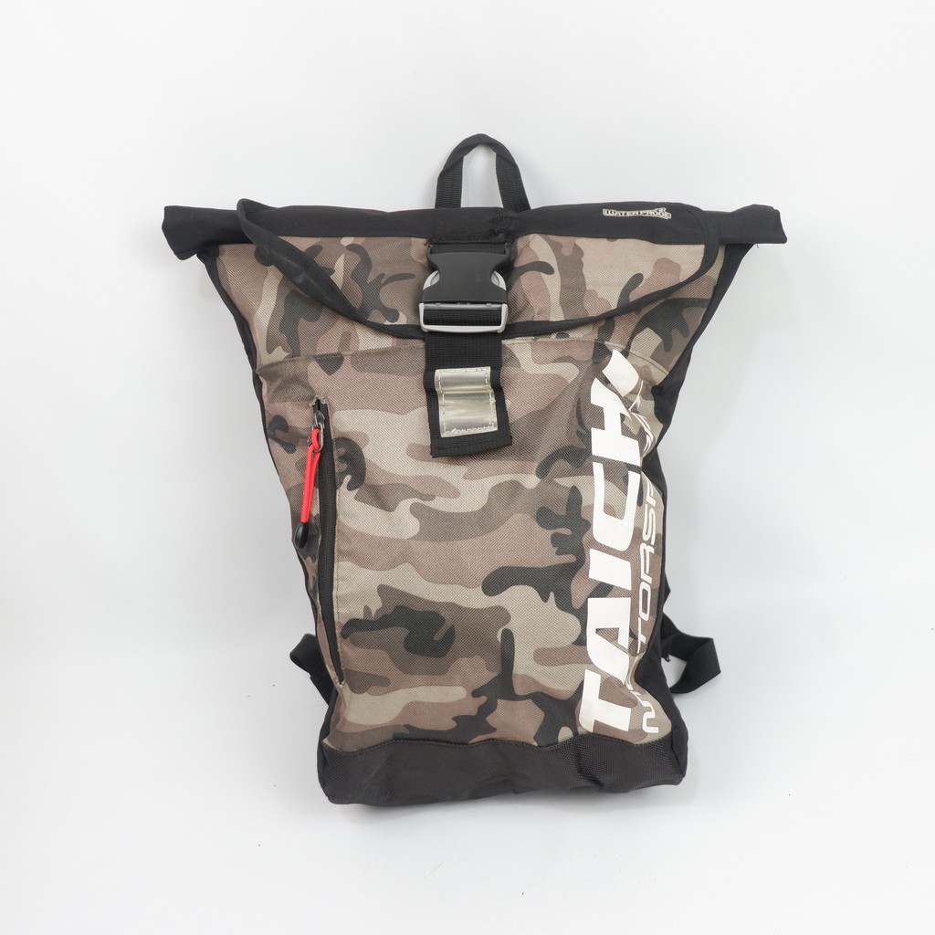 Taichi Roll Top Backpack Camouflage Lightweight Daily Outdoor 18L Preloved