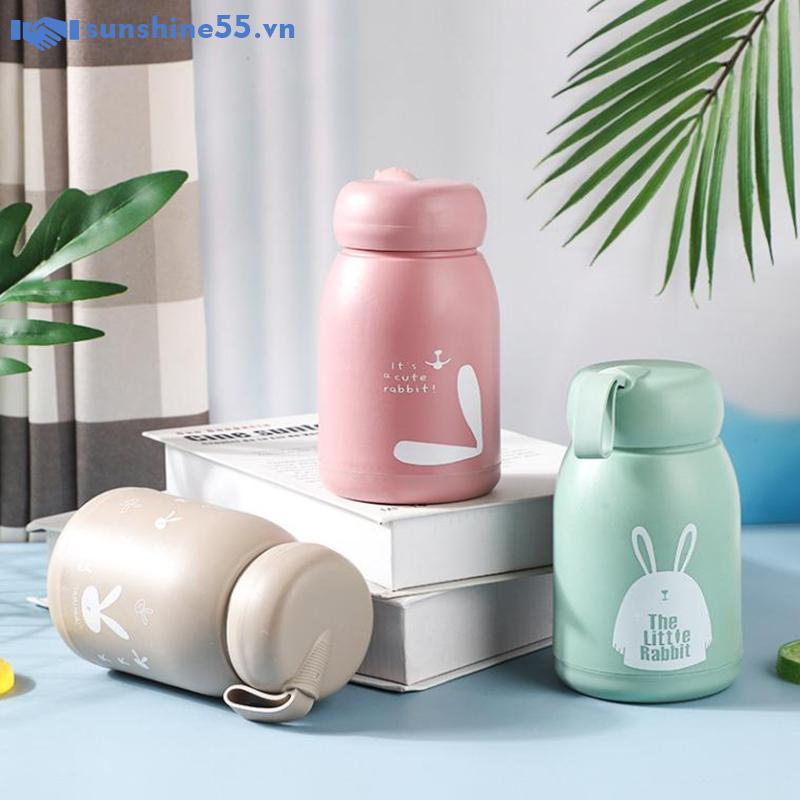 Sunshine Mini 320ml ขวดน้ําฉนวนกันความร้อนสูญญากาศแก้วน่ารักสําหรับเด็กผู้หญิงและเด็ก VN
