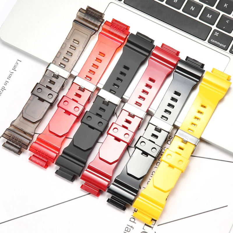 เรซิ่น Replacementmnet Band เหมาะสําหรับ Casio GD-X6900 สายคล้องสร้อยข้อมือยางกันน้ําผู้ชาย GD X6900