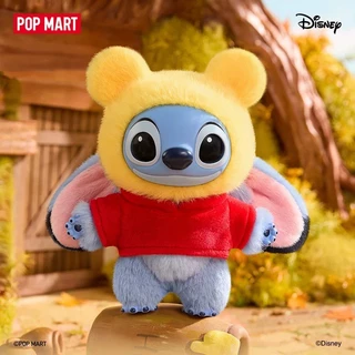 ของแท้ POPMART Stitch Crossing Series ตุ๊กตาไวนิลจี้ Mystery Box ของเล่นของขวัญ