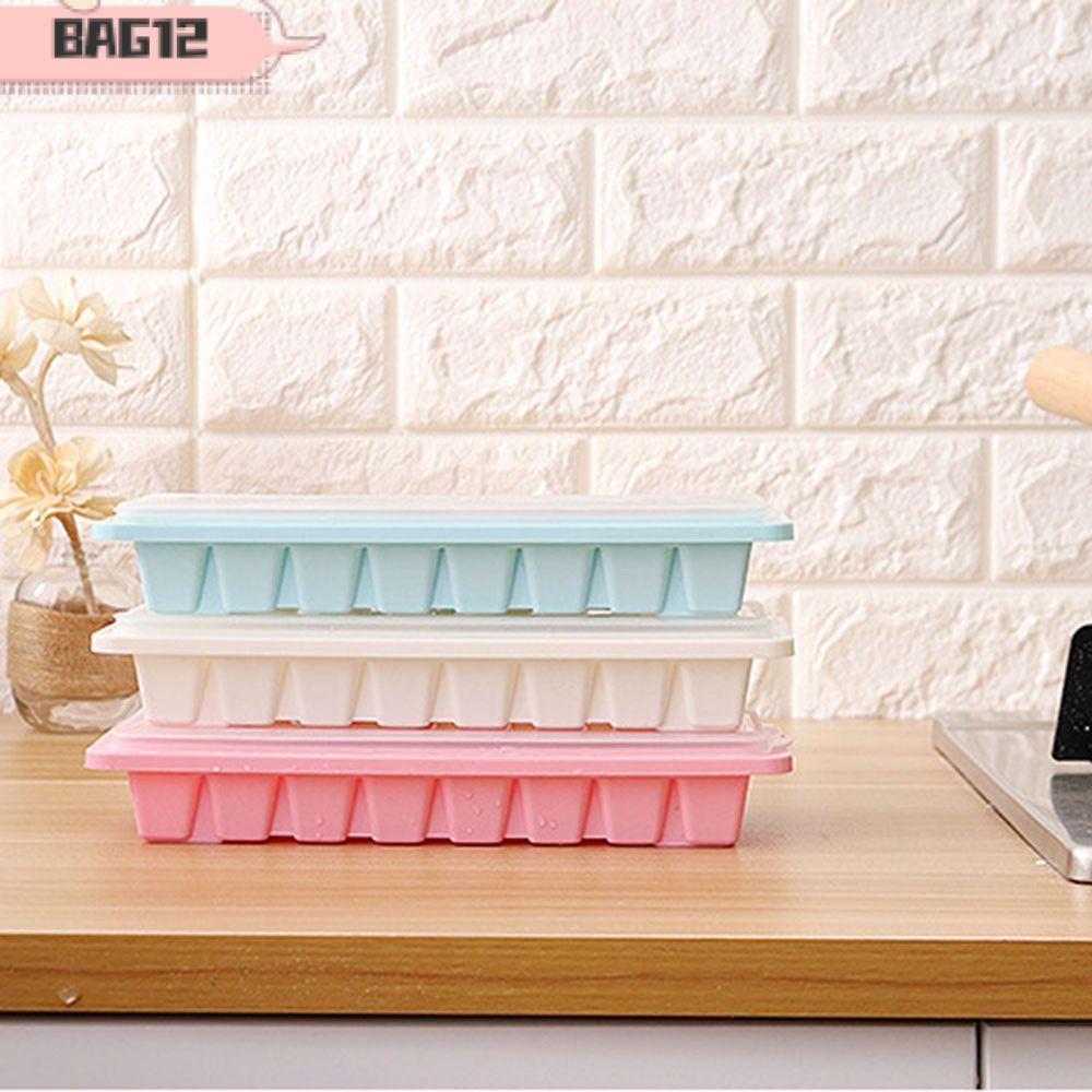 กระเป๋า 16 Cavity Cube Mold Cover Kitchen Jelly Freezer