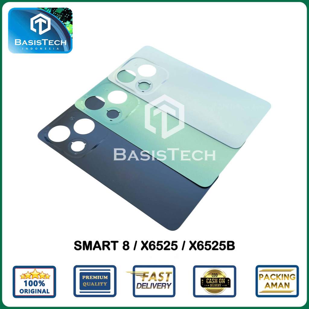 BACKDOOR สําหรับ INFINIX SMART 8 - X6525 - X6525B คุณภาพดั้งเดิม