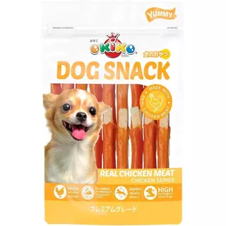 Okiko Dog Snack Yummy ขนมหมา หอม อร่อย ถูกใจน้องหมา ขนาด 200-330 กรัม
