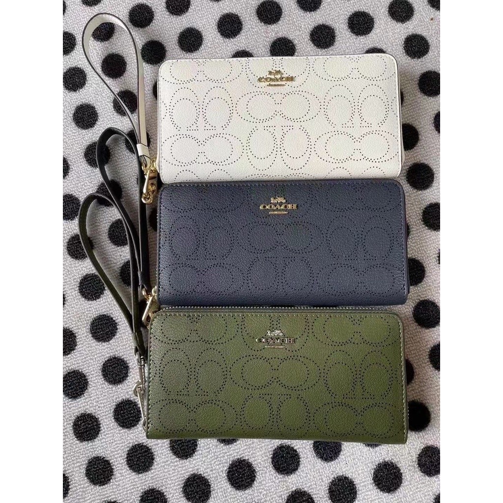 Long Wallet C4715 กระเป๋าผู้หญิง กระเป๋าสตางค์แฟชั่นทรงยาว ทรงคลาสสิค เจาะรู Y66U31E9