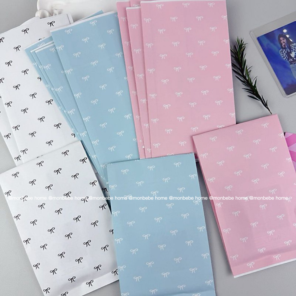 ถุงกระดาษ ถุงกระดาษของขวัญ insโบว์รูปแบบใหม่   ขนาด20*11cm มี2สี ราคา10ชิ้น พร้อมส่ง ราคา ถูกที่สุด ดีลบีเคเค แกลเลอรีภาพที่ 3