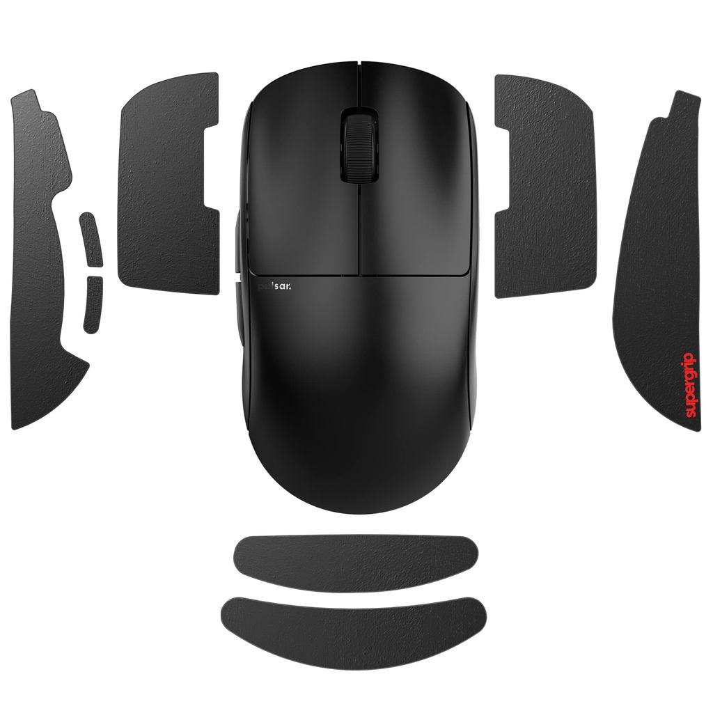 Pulsar Gaming Gears Supergrip X2V2/X2 Medium Pre-cut Anti-slip Gaming Mouse Grip Tape Ultra-thin Dom