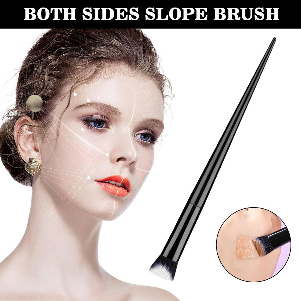 แปรงคอนซีลเลอร์ทั้งสองด้านแปรงลาด Dark Circle Brush คอนซีลเลอร์ Mark รูปทรงพิเศษ P8s5