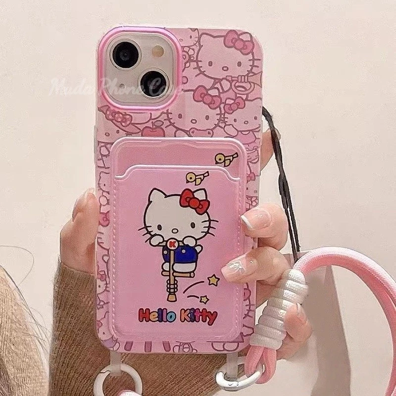 🍰MUDA🍰การ์ตูนน่ารักแฟชั่นหวานสวัสดีคิตตี้นุ่ม เคส iPhone 16 13 15 11 14 12 ProMax 16Plus XR X XSMax 7 8 14 15Plus SE2020