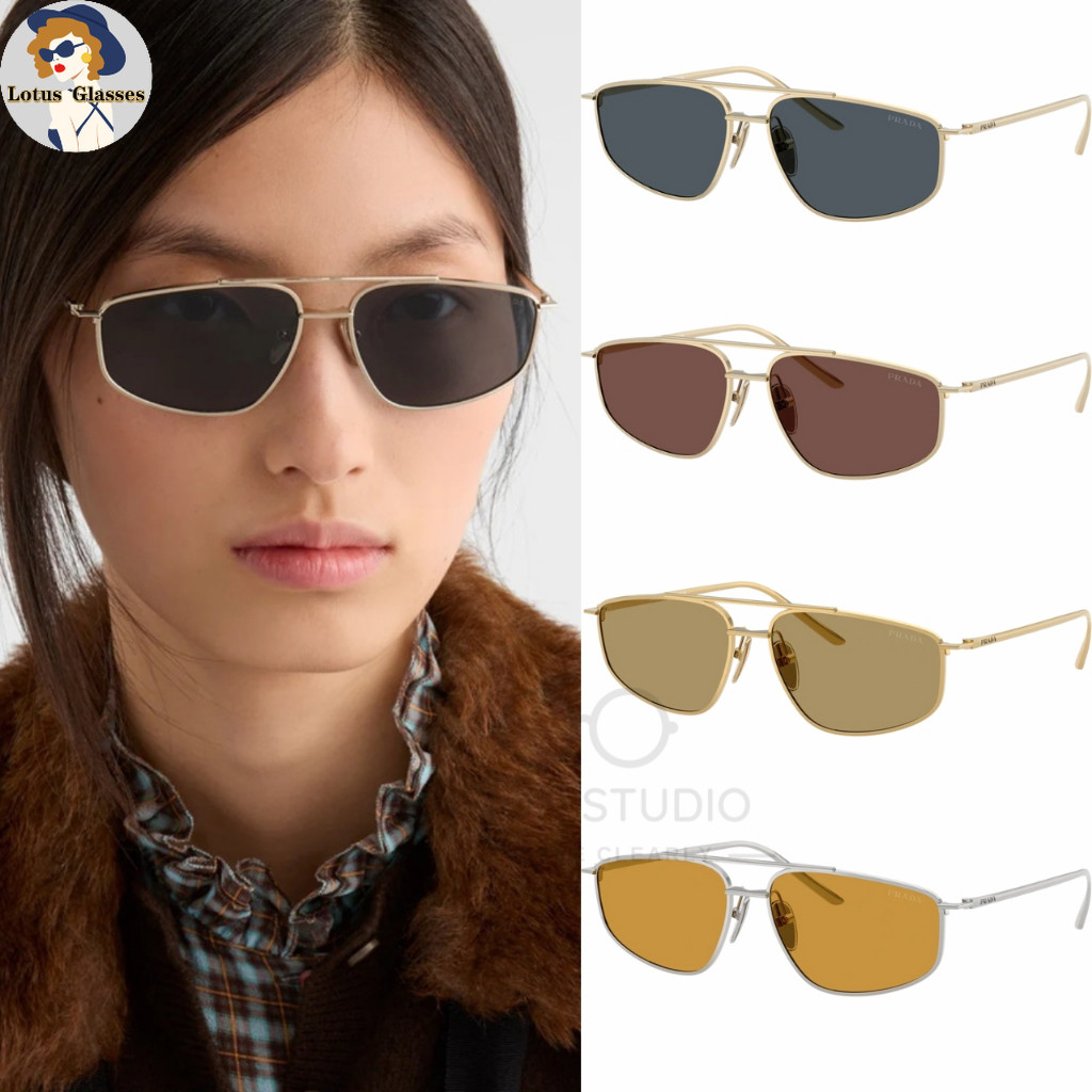 🍀แว่นกันแดด PRADA รุ่น PRC51S ของแท้ 100% รับประกันศูนย์ไทย