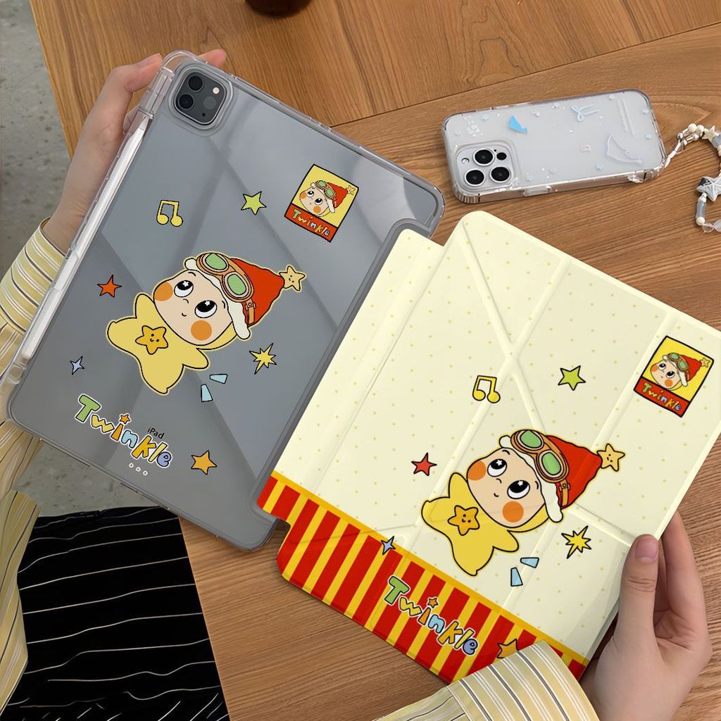 Y พับแว่นตา Starman ipad10/9/8 รุ่น air6 กรณี A16 แท็บเล็ต pro37 ซม. MINI7 กรณี 2025 สไตล์ใหม่ 11th 