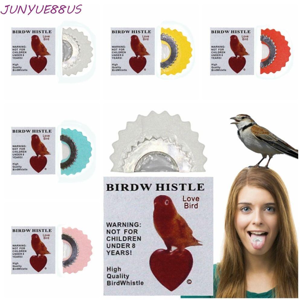 JUNYUE88US นกหวีดลิ้น, นกหวีดซ่อนปากนก, นักโทรตลก Tweeting Magic Magic Fun Bird Caller ผู้ใหญ่