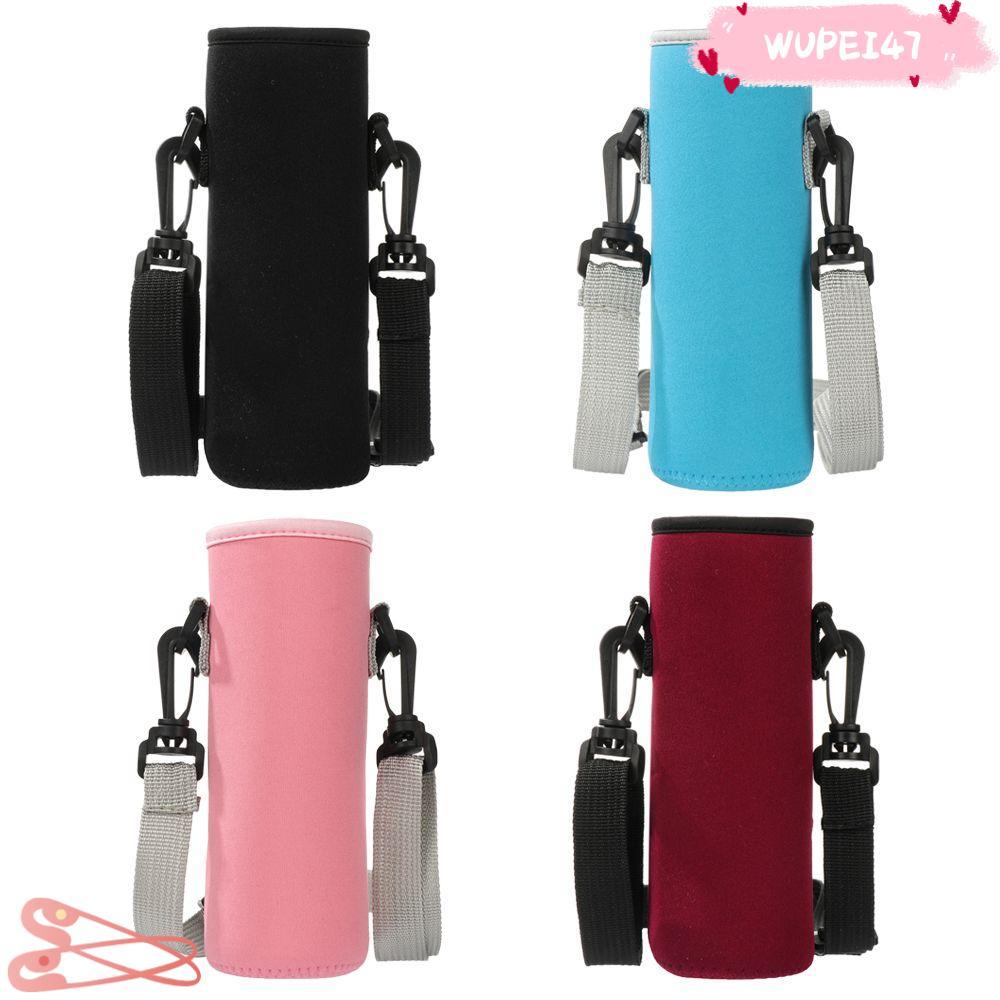 WUPEI47AD ถ้วยสูญญากาศกีฬา Camping อุปกรณ์เสริมพร้อมสายคล้องกีฬากลางแจ้งขวดน้ําแบบพกพา