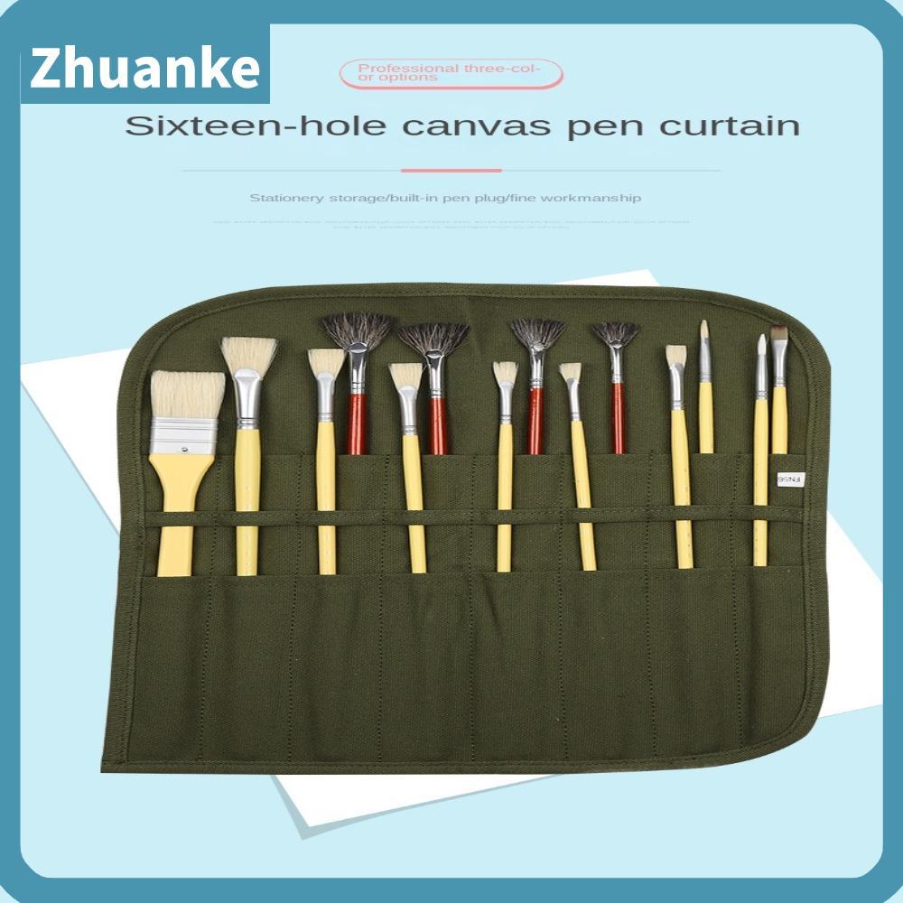 ZHUANKE Artist Green Canvas Hot Watercolor ​วาดกระเป๋า