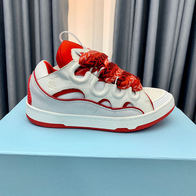 A4VZ LA Spring and summer new Lanvin loafers for men, fashionable couple's chunky-soled shoes, color