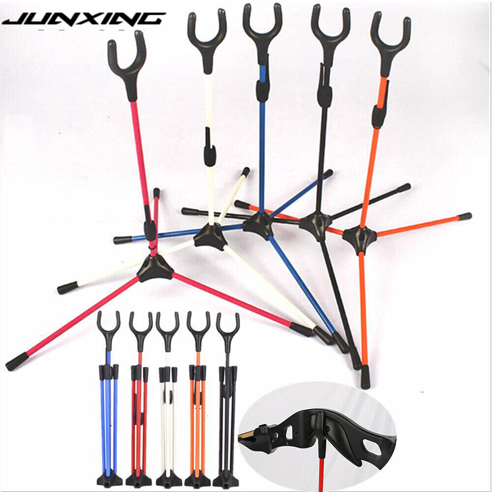 JUNXING ยืนลูกธนูโค้งพับได้ พร้อมที่วางและตัวแขวน น้ำหนักเบา