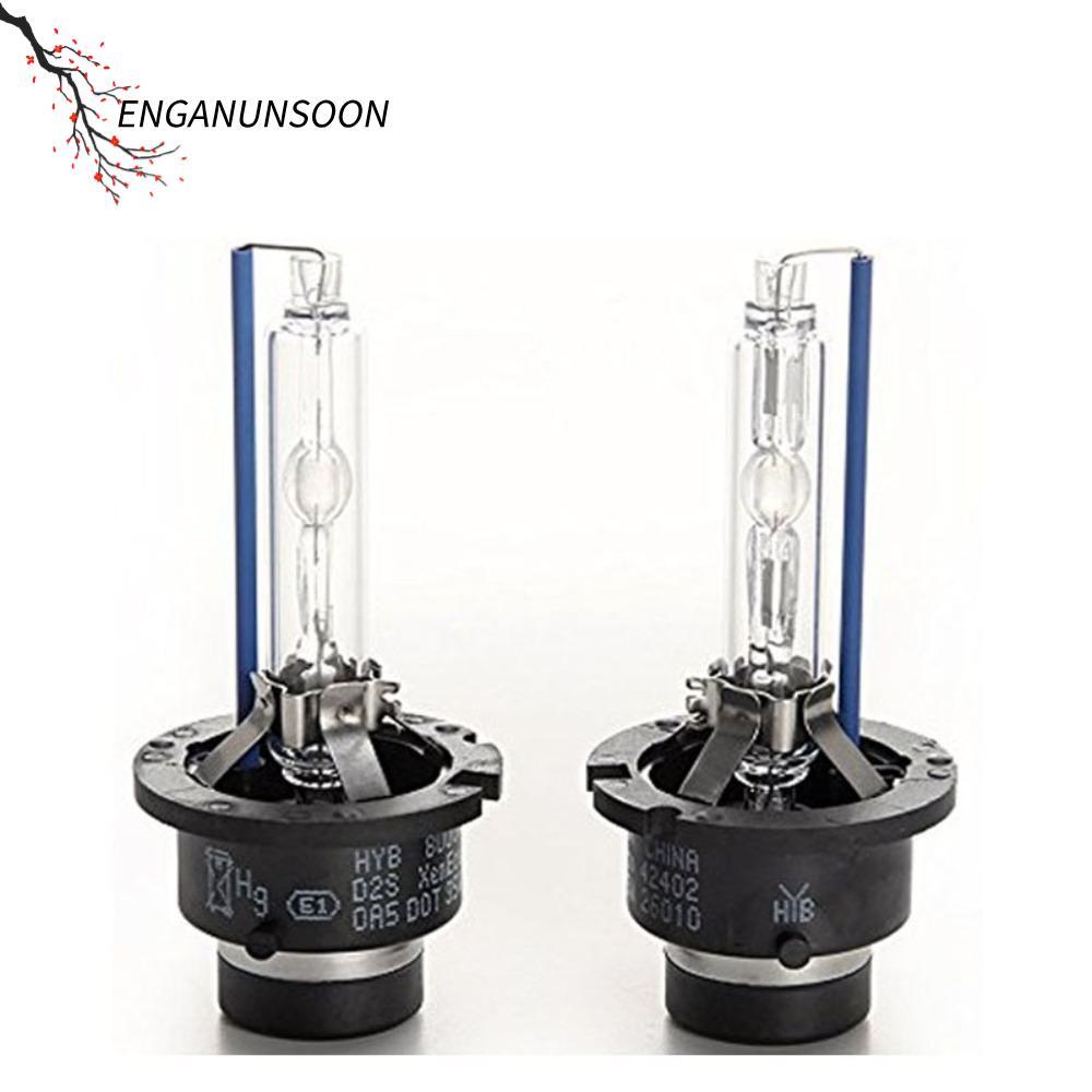 ENGANUNSOON ไฟหน้าซีนอน 2 ชิ้น, วอร์มไวท์ 4300K/6000K/8000K HID ไฟหน้า, 35W เปลี่ยนโดยตรง D2S D2C ไฟ