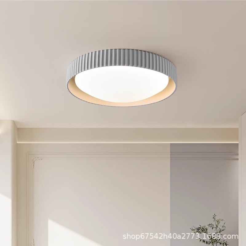 Minimalist bedroom ceiling light, Nordic style master bedroom and guest bedroom light, vintage round