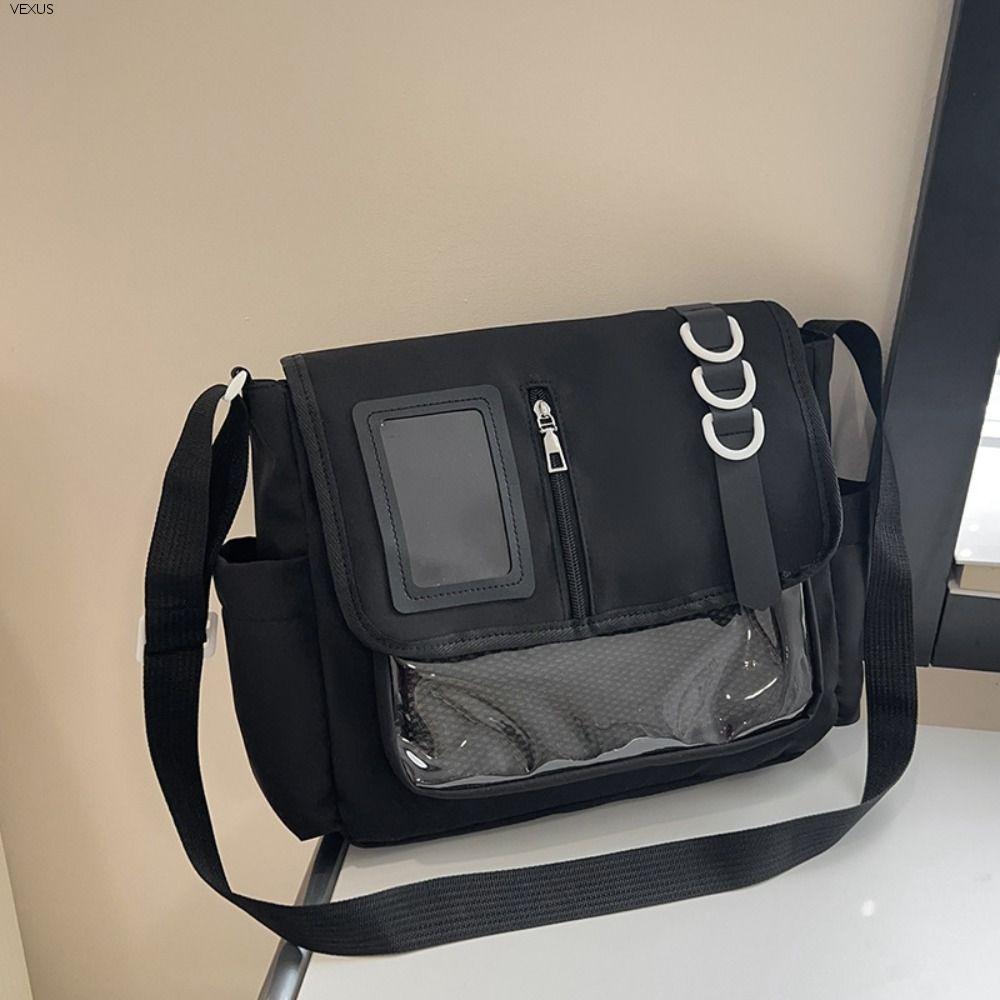 VXUS กระเป๋าคาดเอวสไตล์ไอคอนิก ทำจากผ้าไนลอนผสมผ้าฝ้าย พร้อมซิปและช่องใส่ของหลายช่อง