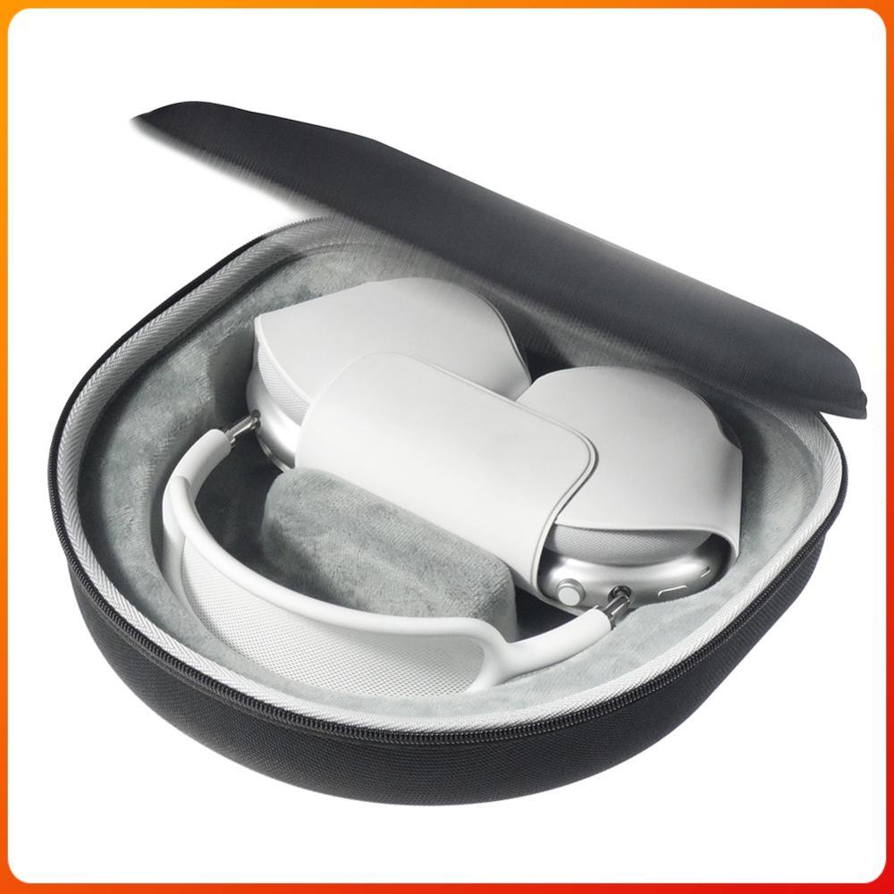 Headphone Travel Case with Mesh Pocket EVA Protective Case Anti-Fall EVA Headphone Carrying Case for