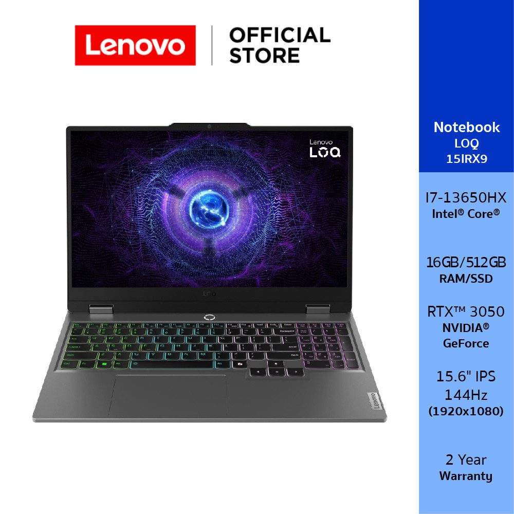 Lenovo LOQ 15IRX9(83DV019YTA)Notebook Intel I7-13650HX NVIDIA GeForce RTX 3050 15.6" IPS
