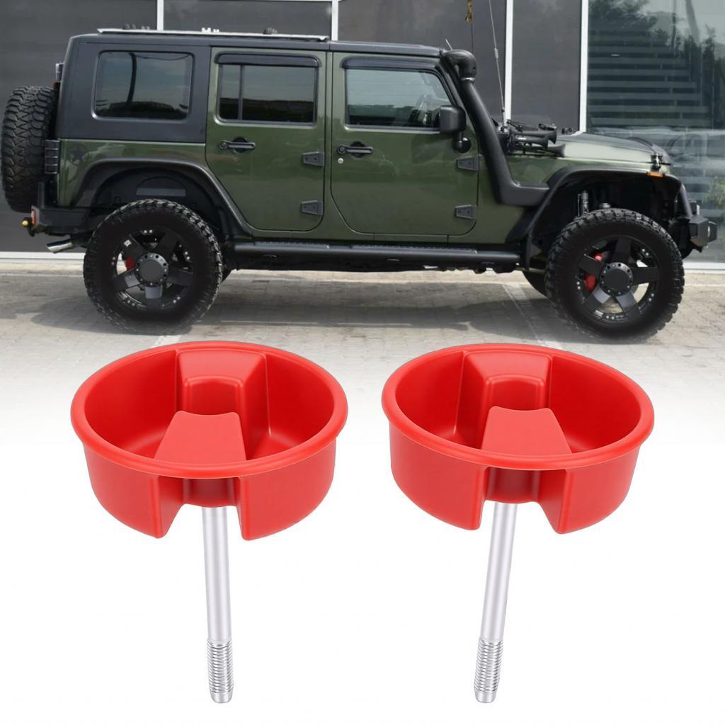 2PCS Hard TOP สกรูยึดลูกบิด 1CJ57DX9 Auto Hardtop เปลี่ยนแผงสำหรับ JEEP Wrangler JK 2007-2018 สีแดง