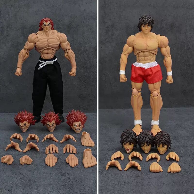 18 ซม.อะนิเมะ Hanma Baki รูป Hanma Yujiro ตุ๊กตาสะสม PVC ตัวเลขการกระทํา Baki the Grappler ของเล่นเด็กของขวัญวันเกิด