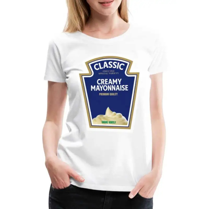 Mayonnaise Costume Funny Women'S Premium T Shirt