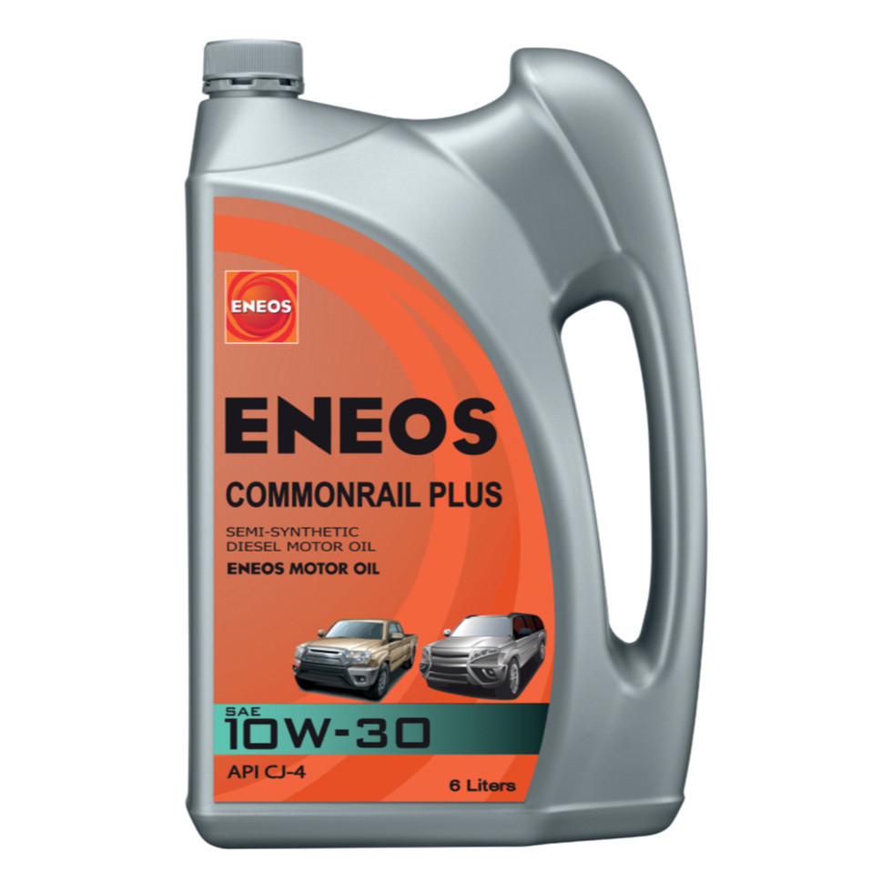เอเนออส ENEOS COMMONRAIL PLUS CJ4 10W-30 6 ลิตร 6+1L คอมมอนเรล พลัส 10W30 น้ำมันเครื่องยนต์ดีเซล API
