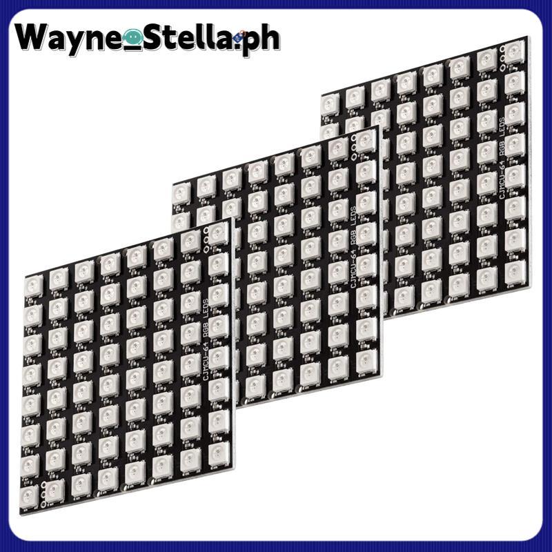 Wayne_Stella3 x U 64 แผง LED Matrix CJMCU-8X8 โมดูลใช้งานร่วมกับสําหรับและสําหรับ