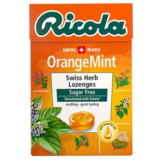 ริโคลาลูกอมชูการ์ฟรีออเรนจ์มินต์ 40กรัม Ricola Orange Mint S…