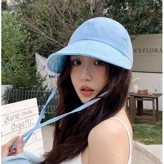 หมวกชาวประมง กันแดด ดีไซน์แบบมีเชือกผูก ลายสองด้าน หลายแบบ หมวกกันแดด ฤดูร้อน ส่งไวจากไทย