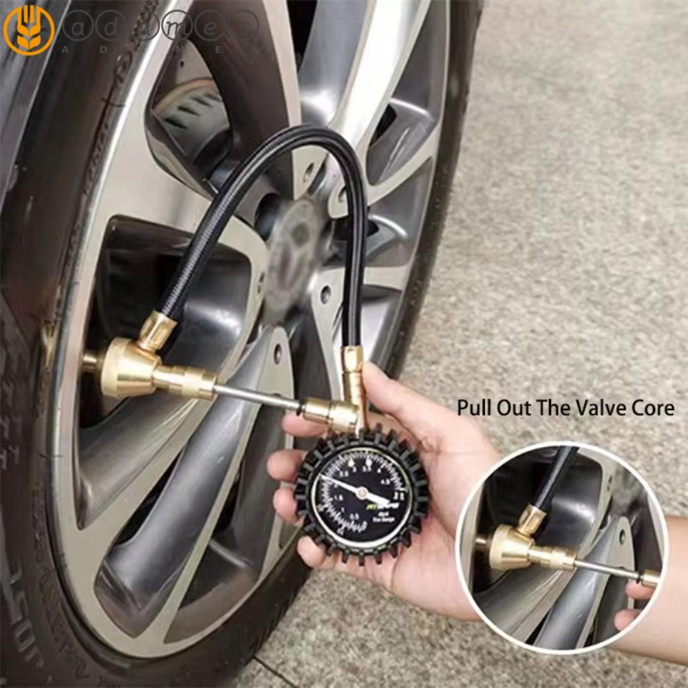 ADAMES เครื่องวัดความดันลมยาง, การรื้อถอนอัตโนมัติ 200 Psi ความจุเครื่องวัดยาง, อ่านที่แม่นยําโลหะ M