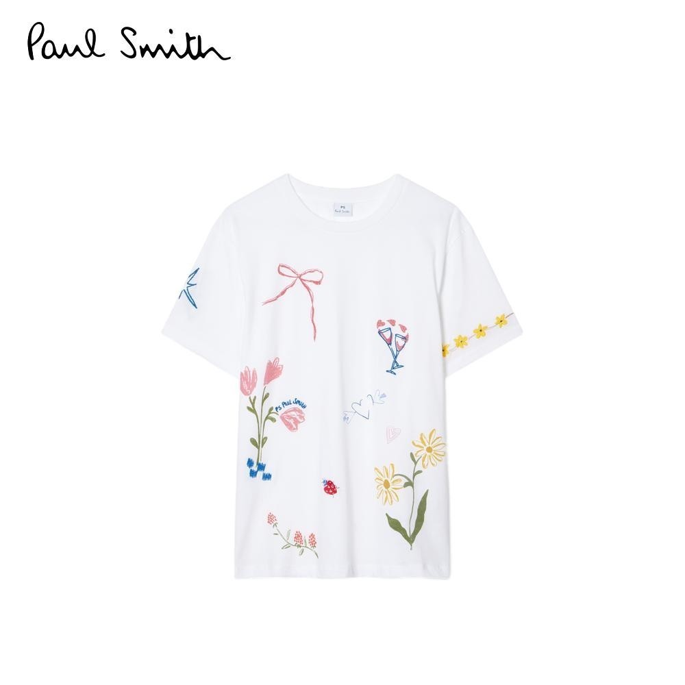 Paul Smith เสื้อยืดผู้หญิง รุ่น W2R-232V-TP5173-01  สี White
