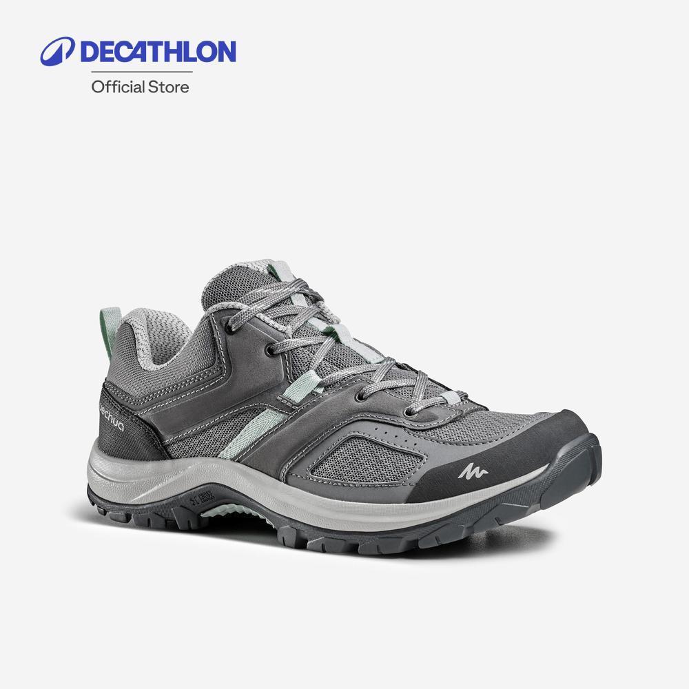 Decathlon Women'S Mountain Walking Shoes รองเท้าผู้หญิงใส่เดินบนภูเขา รุ่น Mh100 - Grey