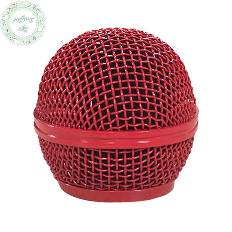 PUSKY เปลี่ยนโลหะไมโครโฟน Grille Replacing Professional Party Mic Head Part อุปกรณ์เสริมสําหรับ Shur