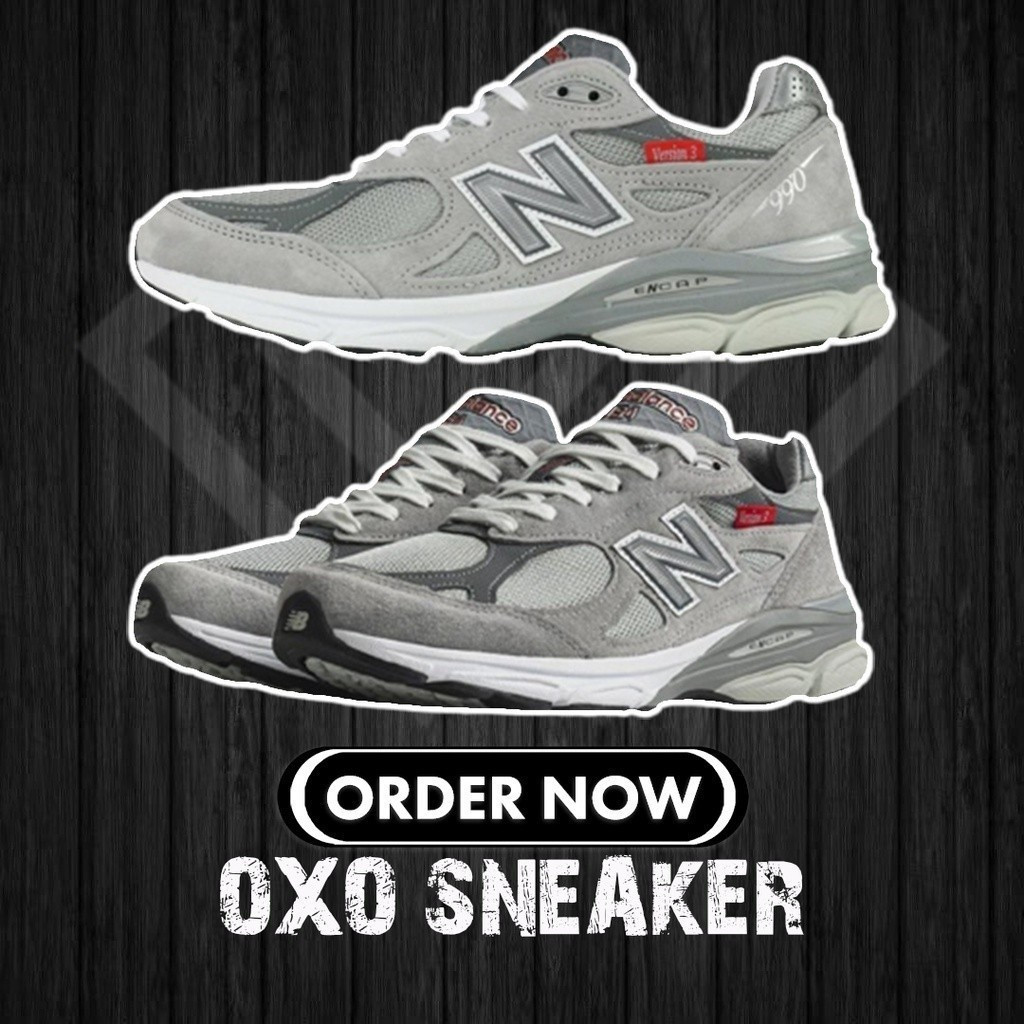 New Balance 990 V3 nb990 100% m990v53 NB เทรนเนอร์กีฬาคุณภาพสูงสําหรับผู้ชายและผู้หญิง
