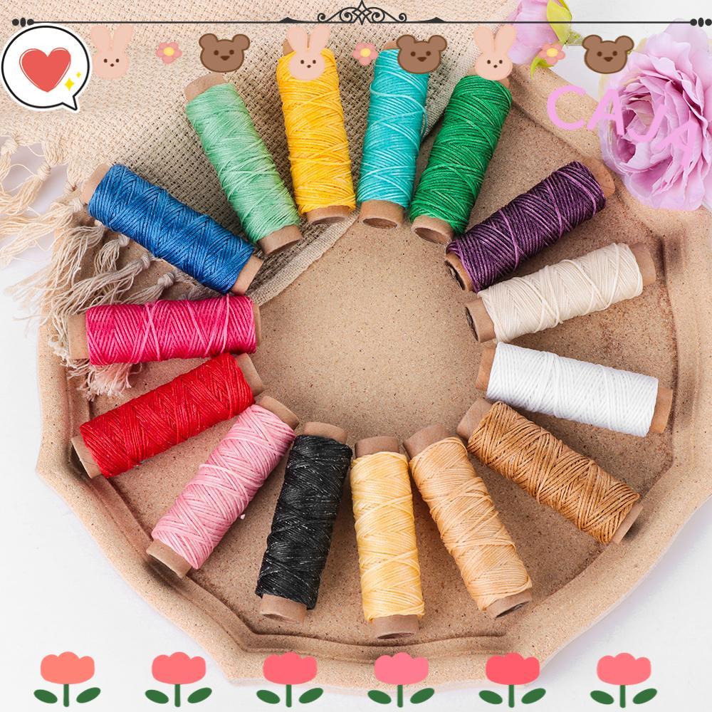 CAJA1 30m/roll เย็บสายแบน 150D เครื่องมือหัตถกรรมสายไฟ